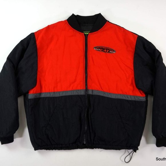 Arctic Cat Jackets & Coats Vintage Arctic Cat Jacket Mens Xxl Black Red Snowmobile Racing